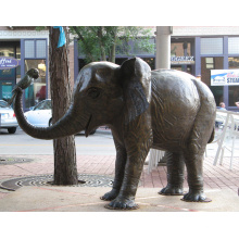 Bronze Gießerei Garten im Freien antike Bronze Elefant Skulptur